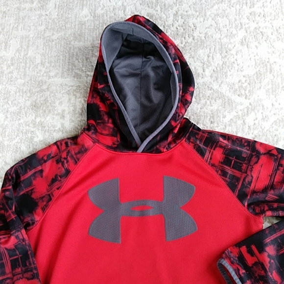 Under Armour Pullover Hoodie Fleece Lined Coldgear Loose - Picture 12 of 14